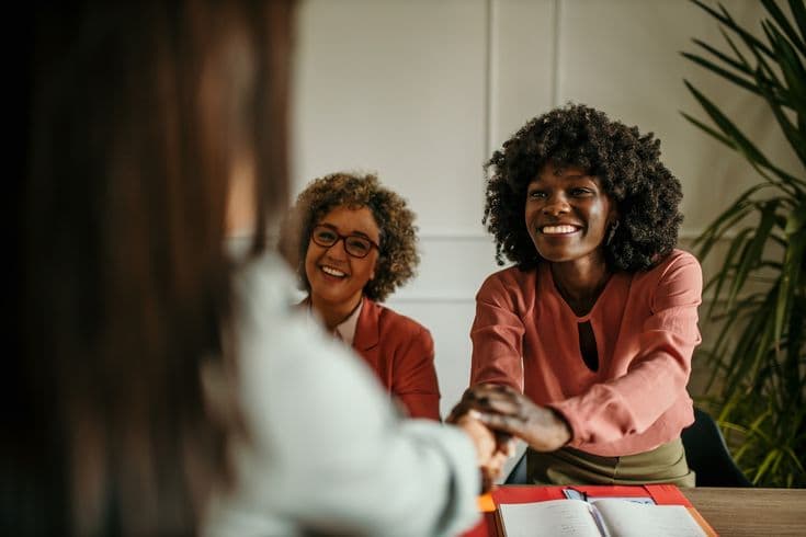 GLW representative connecting with a community member